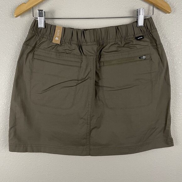Prana Womens 4 Brown Double Peak Skort Skirt Ripstop UPF - Picture 2 of 5
